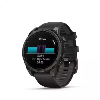 Sport smartwatch GARMIN fenix 8 Black, koperta 47 mm, AMOLED 1,4 cala, szafirowe szkło, GPS/GLONASS/Galileo, bateria do 16 dni