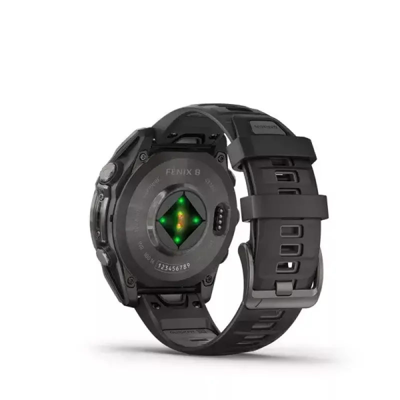 Sport smartwatch GARMIN fenix 8 Black, koperta 47 mm, AMOLED 1,4 cala, szafirowe szkło, GPS/GLONASS/Galileo, bateria do 16 dni
