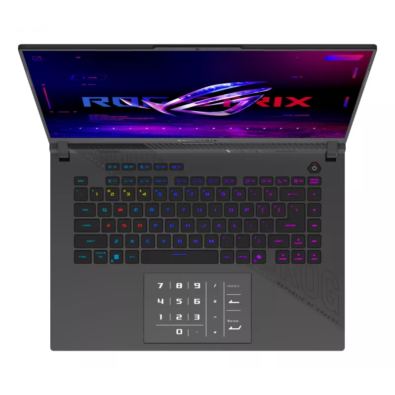 Notebook ASUS ROG Strix G16 16 cali Ryzen 9 16GB RAM 1TB SSD NVIDIA GeForce RTX 5070 Ti Windows 11 Home