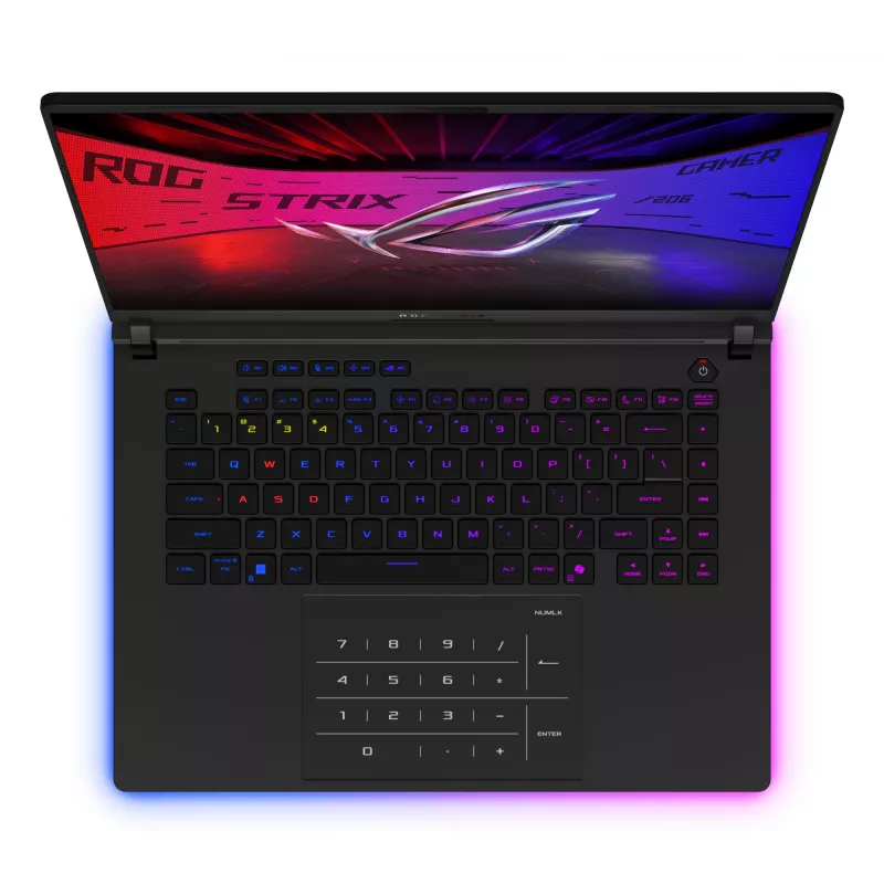 ASUS ROG Strix SCAR 16 G635LX-RW042W Intel Core Ultra 9 275HX Laptop 40,6 cm (16 cali) WQXGA 64 GB DDR5-SDRAM 2 TB SSD NVIDIA GeForce RTX 5090 Wi-Fi 7 (802.11be) Windows 11 Home Czarny