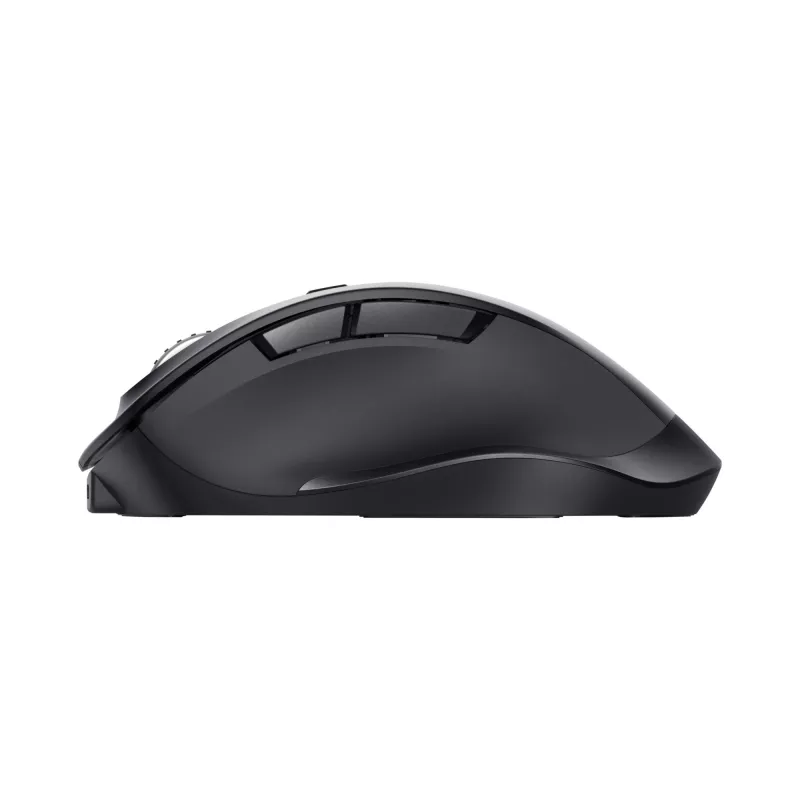 TRUST Fyda Office praworęczna mysz bezprzewodowa — RF + Bluetooth, optyczna 2400 DPI, 6 przycisków, czarna
