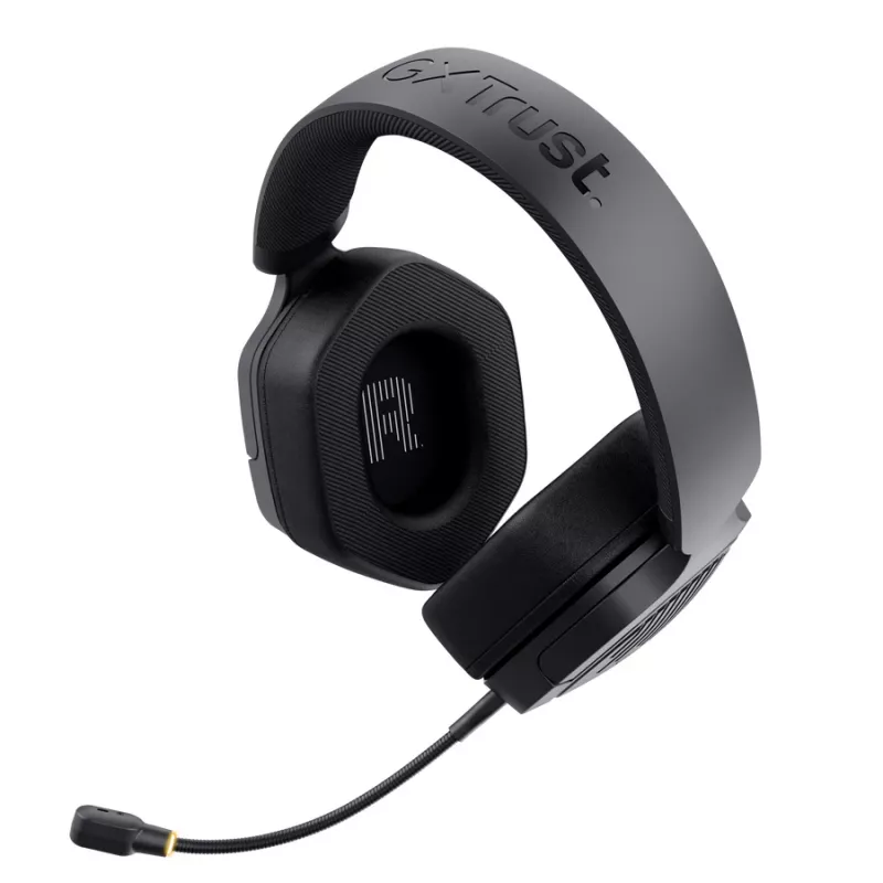 Zestaw słuchawkowy TRUST GXT 493PS Carus — przewodowy i bezprzewodowy (Bluetooth), wokółuszny, pałąk na głowę, 20–20000 Hz, 1,2 m, czarny