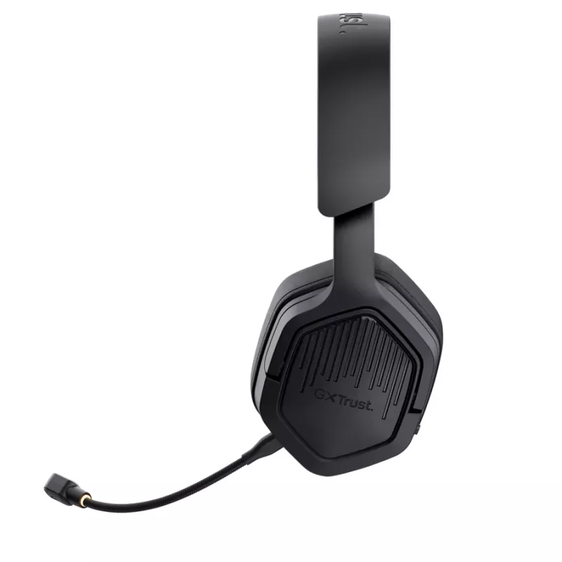 Zestaw słuchawkowy TRUST GXT 493PS Carus — przewodowy i bezprzewodowy (Bluetooth), wokółuszny, pałąk na głowę, 20–20000 Hz, 1,2 m, czarny