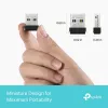 Bezprzewodowa karta sieciowa USB TP-Link Archer TX1U Nano Wi-Fi 6 (IEEE 802.11ax) dwuzakresowa 2,4/5 GHz, 287 Mbit/s, Bluetooth, USB 2.0, czarna