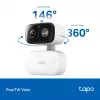 Kamera monitorująca TP-LINK Tapo C206 – wewnętrzna/zewnętrzna 1080p HD, obrót i pochylenie, widzenie nocne, dwukierunkowy dźwięk