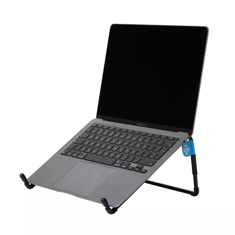Podstawka pod laptopa R-Go Steel Travel, ergonomiczna i składana, odpowiednia do laptopów 10–22 cale, czarna
