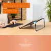 Podstawka pod laptopa R-Go Steel Travel, ergonomiczna i składana, odpowiednia do laptopów 10–22 cale, czarna