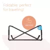 Podstawka pod laptopa R-Go Steel Travel, ergonomiczna i składana, odpowiednia do laptopów 10–22 cale, czarna
