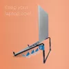 Podstawka pod laptopa R-Go Steel Travel, ergonomiczna i składana, odpowiednia do laptopów 10–22 cale, czarna