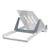 R-Go Tools Uchwyt na laptopa R-Go Riser Basic, składany i regulowany podnośnik pod laptopa, aluminium, srebrny