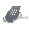 R-Go Tools Uchwyt na laptopa R-Go Riser Basic, składany i regulowany podnośnik pod laptopa, aluminium, srebrny
