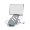 R-Go Tools Uchwyt na laptopa R-Go Riser Basic, składany i regulowany podnośnik pod laptopa, aluminium, srebrny