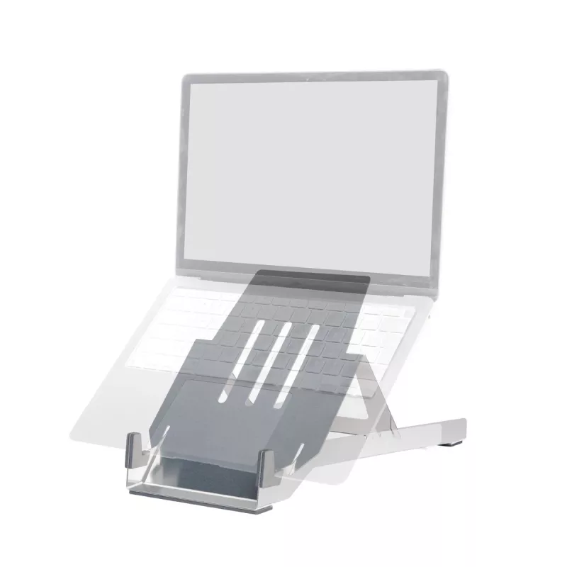 R-Go Tools Uchwyt na laptopa R-Go Riser Basic, składany i regulowany podnośnik pod laptopa, aluminium, srebrny