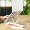 R-Go Tools Uchwyt na laptopa R-Go Riser Basic, składany i regulowany podnośnik pod laptopa, aluminium, srebrny