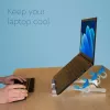 R-Go Tools Uchwyt na laptopa R-Go Riser Basic, składany i regulowany podnośnik pod laptopa, aluminium, srebrny