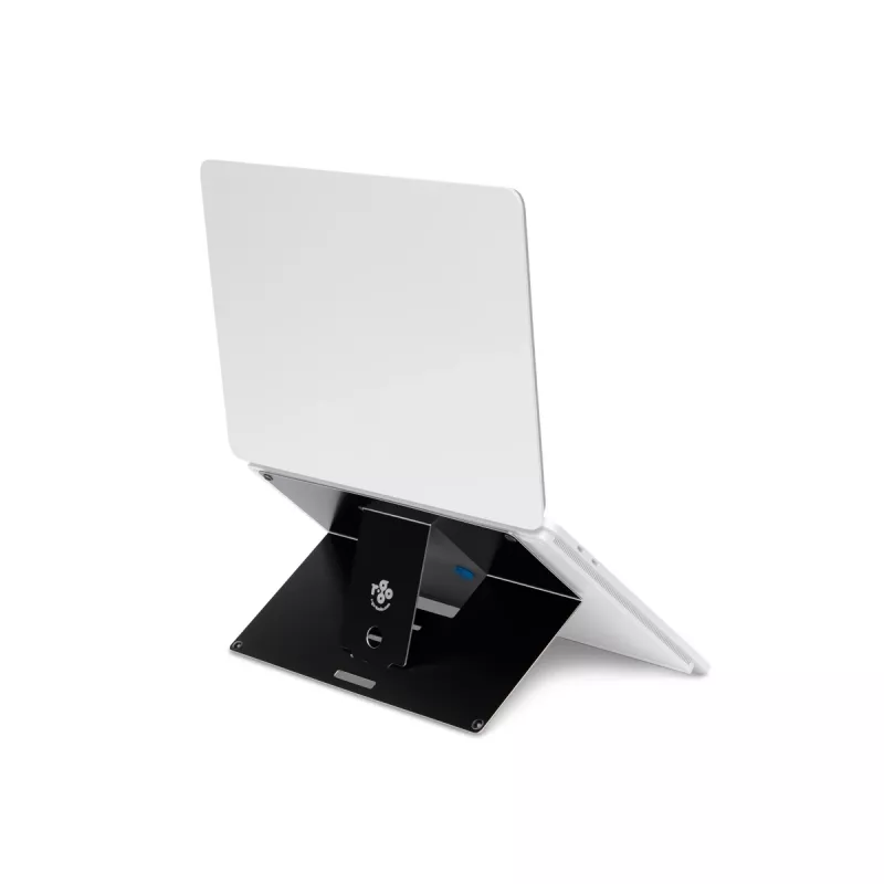 Podstawka pod laptop R-Go Tools R-Go Riser Attachable, regulowana, zintegrowana z laptopem, aluminiowa, czarna