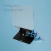 Podstawka pod laptop R-Go Tools R-Go Riser Attachable, regulowana, zintegrowana z laptopem, aluminiowa, czarna