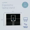 Podstawka pod laptop R-Go Tools R-Go Riser Attachable, regulowana, zintegrowana z laptopem, aluminiowa, czarna