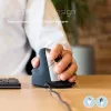 Ergonomiczna mysz R-Go HE Break z oprogramowaniem do przerw, duża (rozmiar dłoni ≥ 185 mm), dla leworęcznych, przewodowa, czarna