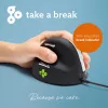 Ergonomiczna mysz R-Go HE Break z oprogramowaniem do przerw, duża (rozmiar dłoni ≥ 185 mm), dla leworęcznych, przewodowa, czarna