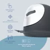 Ergonomiczna mysz R-Go HE Break z oprogramowaniem do przerw, duża (rozmiar dłoni ≥ 185 mm), dla leworęcznych, przewodowa, czarna