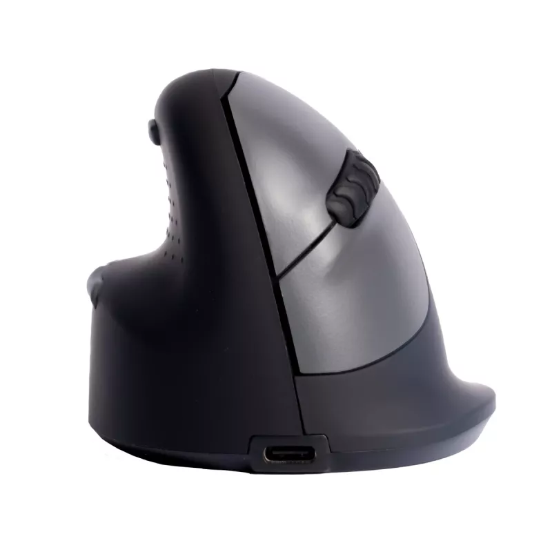 R-Go Tools Mysz ergonomiczna R-Go HE Break z oprogramowaniem do przerw, średnia (rozmiar dłoni 165-185 mm), dla leworęcznych, Bluetooth, czarna