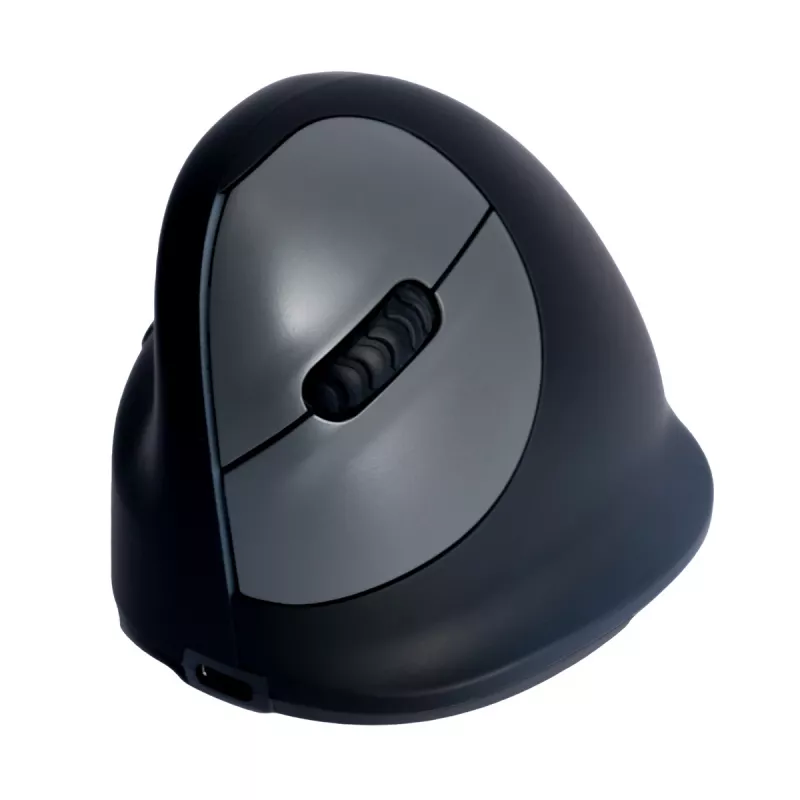 R-Go Tools Mysz ergonomiczna R-Go HE Break z oprogramowaniem do przerw, średnia (rozmiar dłoni 165-185 mm), dla leworęcznych, Bluetooth, czarna