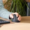 R-Go Tools Mysz ergonomiczna R-Go HE Break z oprogramowaniem do przerw, średnia (rozmiar dłoni 165-185 mm), dla leworęcznych, Bluetooth, czarna