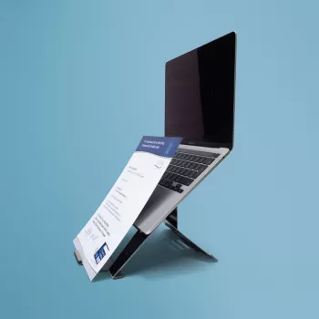 Podstawka pod laptopa R-Go Tools R-Go Riser Document, ergonomiczna, składana i regulowana podstawka z uchwytem na dokumenty, czarna