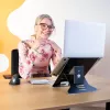 Podstawka pod laptopa R-Go Tools R-Go Riser Document, ergonomiczna, składana i regulowana podstawka z uchwytem na dokumenty, czarna