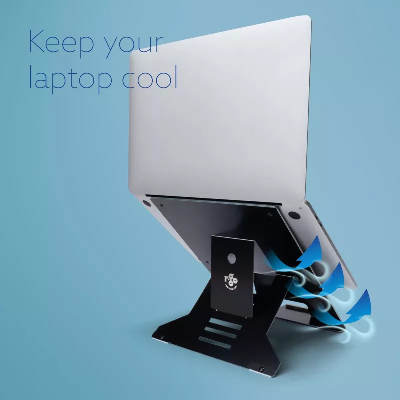 Podstawka pod laptopa R-Go Tools R-Go Riser Document, ergonomiczna, składana i regulowana podstawka z uchwytem na dokumenty, czarna