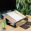 Uchwyt na dokumenty R-Go Read2Write R-Go Tools, odpowiedni do czytania i pisania, ergonomiczny, z miękką piankową podpórką pod nadgarstek, matowy akryl