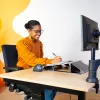Uchwyt na dokumenty R-Go Read2Write R-Go Tools, odpowiedni do czytania i pisania, ergonomiczny, z miękką piankową podpórką pod nadgarstek, matowy akryl