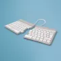 R-Go Tools Ergonomiczna klawiatura R-Go Split Break z oprogramowaniem przerw, ergonomiczna klawiatura dzielona, QWERTY (UK), Bluetooth, biała