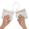 R-Go Tools Ergonomiczna klawiatura R-Go Split Break z oprogramowaniem przerw, ergonomiczna klawiatura dzielona, QWERTY (UK), Bluetooth, biała