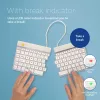R-Go Tools Ergonomiczna klawiatura R-Go Split Break z oprogramowaniem przerw, ergonomiczna klawiatura dzielona, QWERTY (UK), Bluetooth, biała