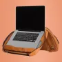 Torba na laptop R-Go Tools R-Go Viva, skóra licowa, z wbudowaną podstawką pod laptop, paskiem na ramię, 15,6 cala, brązowa