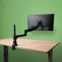 R-Go Tools Ramiona do monitora R-Go Caparo Single, w pełni regulowane ze sprężyną gazową, udźwig 3-9 kg, w 100% okrągłe, czarne