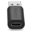 Adapter Lindy USB 3.2 Typ A na C, USB 3.2 Typ A, USB 3.2 Typ C, czarny