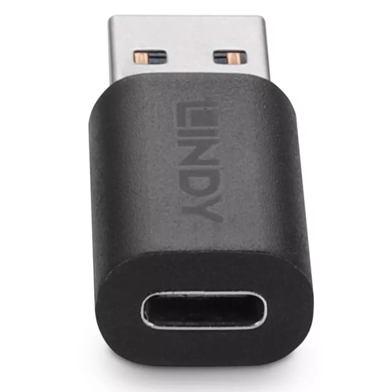 Adapter Lindy USB 3.2 Typ A na C, USB 3.2 Typ A, USB 3.2 Typ C, czarny