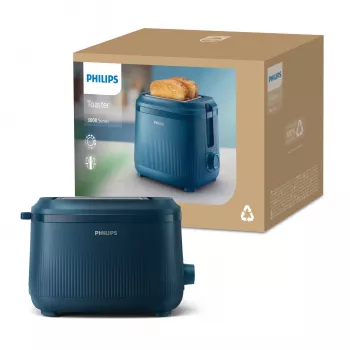 Toster Philips 3000 series HD2511/70 8 2 kromki 830 W Niebieski