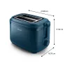 Toster Philips 3000 series HD2511/70 8 2 kromki 830 W Niebieski
