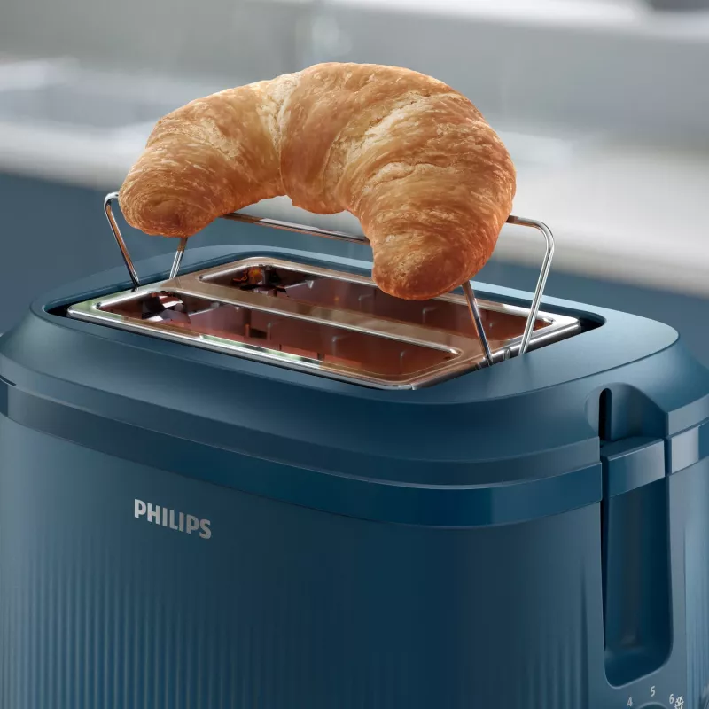 Toster Philips 3000 series HD2511/70 8 2 kromki 830 W Niebieski
