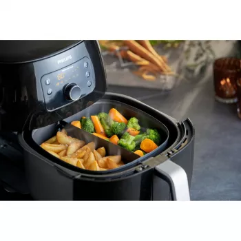 Akcesorium Philips Airfryer HD9950/00 XXL Party Master Kit, Philips, Airfryer XXL HD963x, HD965x, Szary, Stal, 215 mm, 198 mm