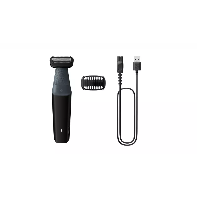 Trymer do ciała Philips BODYGROOM Series 3000 BG3017/01 wodoodporny czarny szary