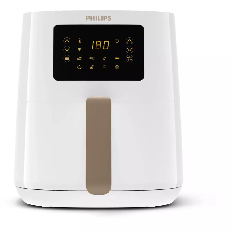 Philips 5000 series HD9255/30 frytkownica Pojedyncza 4,1 l Wolnostojąca 1400 W Frytkownica na gorące powietrze Złota, Biała