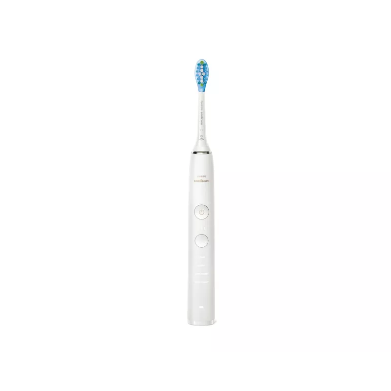 Soniczna szczoteczka elektryczna Philips DiamondClean 9000 HX9911 — wibracyjna szczoteczka do zębów, akumulatorowa Li‑Ion, 3 tryby, biała