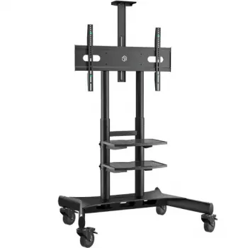 Wolnostojący stojak pod telewizor ONKRON TS1881-B do ekranów 50–86 cali, udźwig 105,9 kg, VESA 200x200–800x500, wysokość 1350–1650 mm, czarny