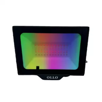 Zewnętrzny naświetlacz LED OLLO VS121C-50W-RGB — 50 W, 4750 lm, RGB