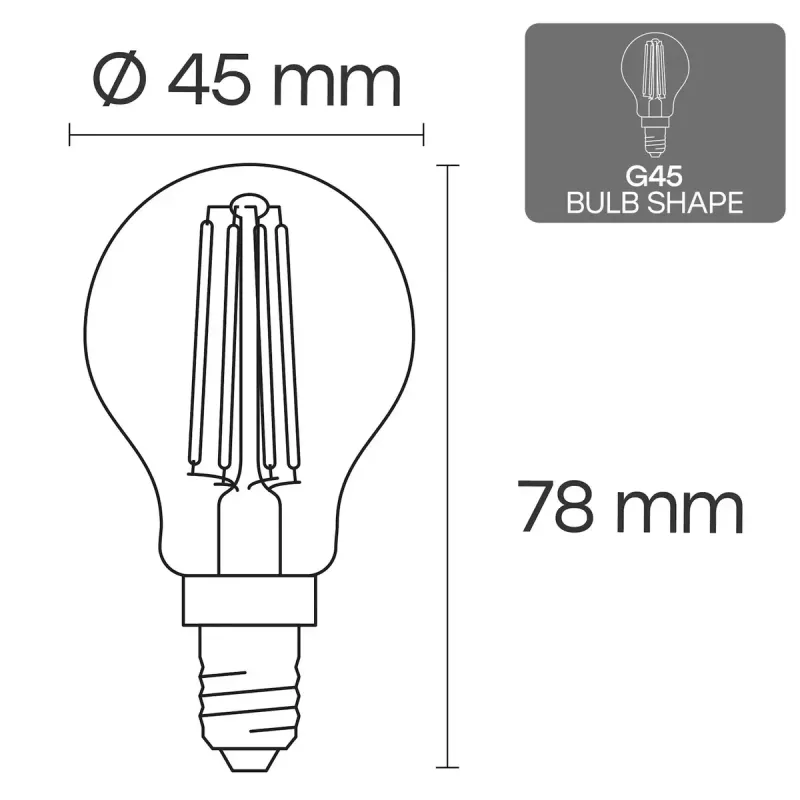 Żarówka LED VISIONAL VS-B-2, 4 W, 520 lm, opcje ciepła/zimna biel